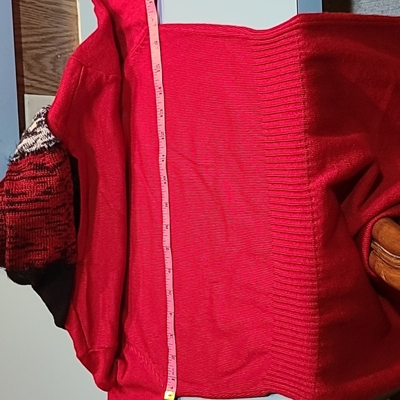 A. Beyer Fit and Flare Sweater Dress With Scarf Juniors Size Large - Picture 13 of 14